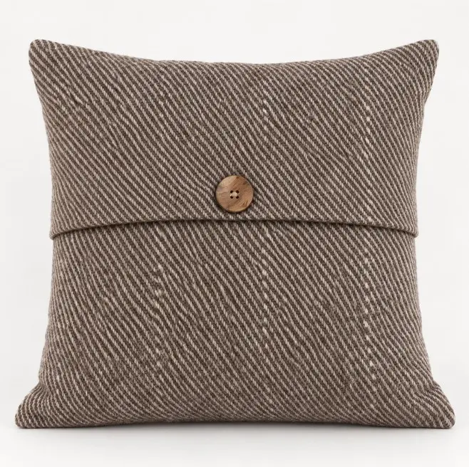 Fostum British Romney Wool Cushion - Blackthorn