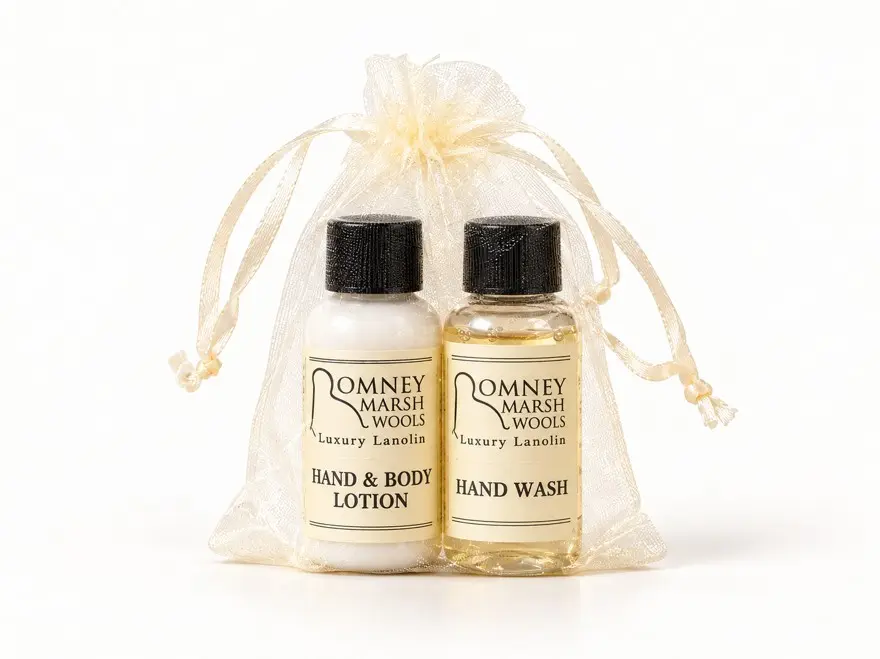 Luxury Lanolin Organza Mini Travel Set 25ml range