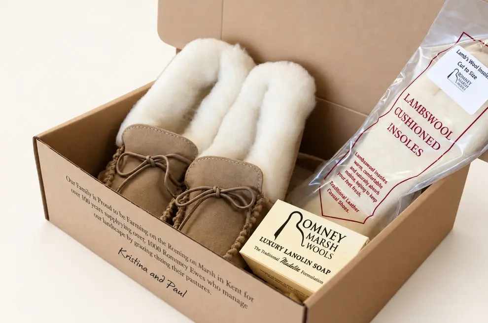 Women’s Wool Moccasin Gift Box
