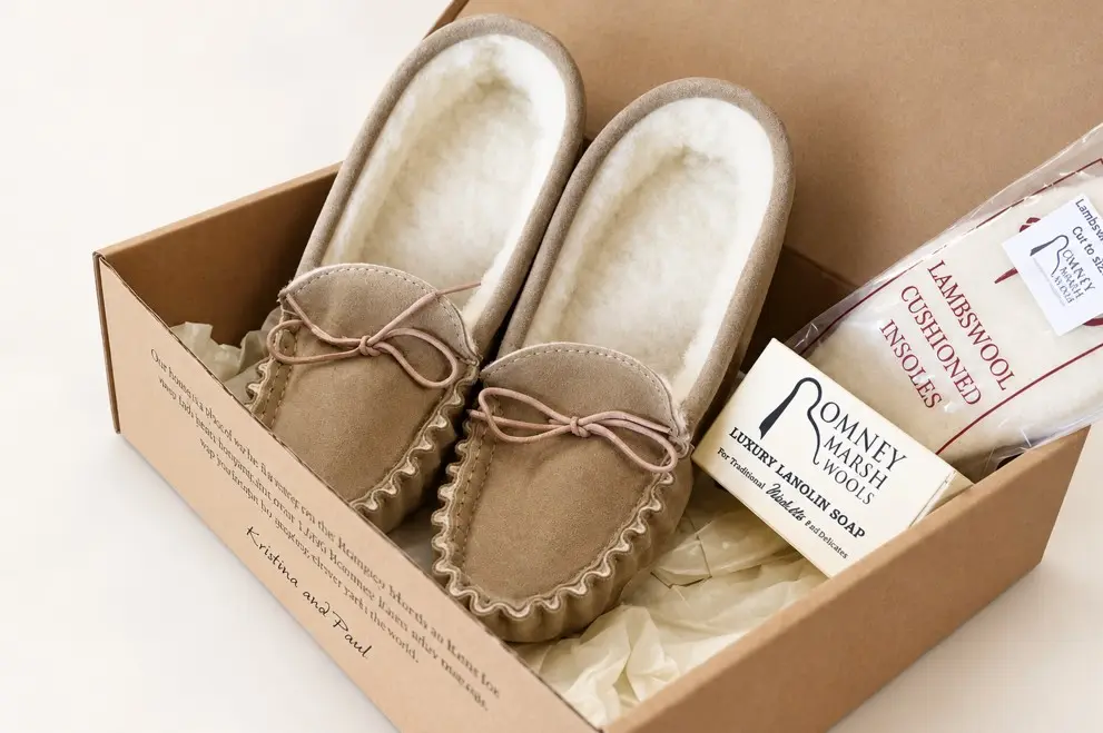 Men’s Wool Moccasin Gift Box