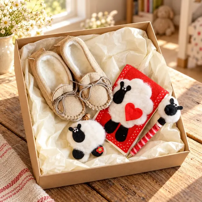 Children’s Romney Wool & Sheep Gift Box