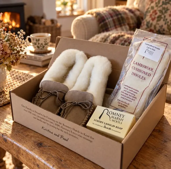 Women’s Wool Moccasin Gift Box