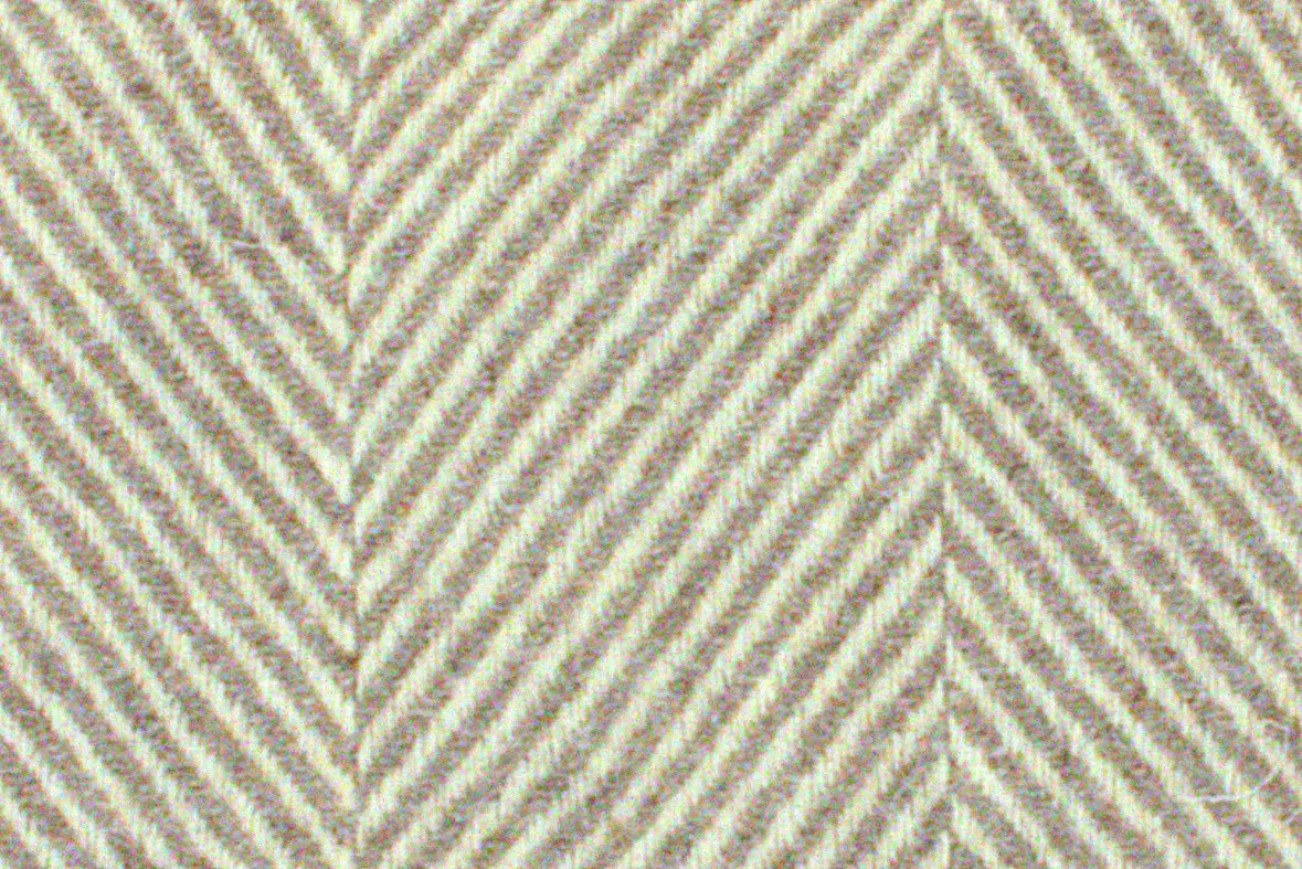 Marsh Fern British Romney Wool Fabric – Natural Grey Herringbone